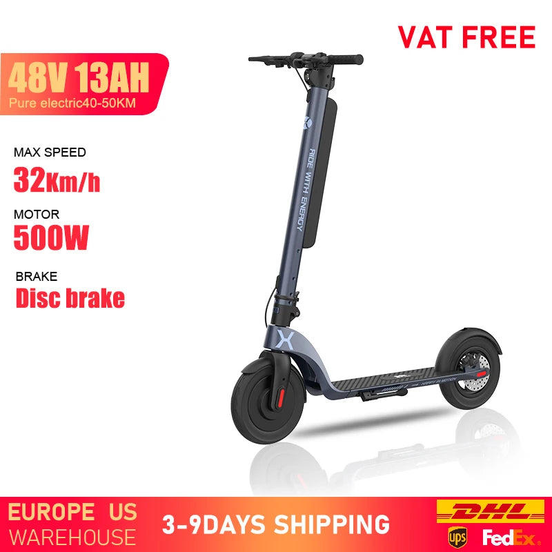 HX X8 350W Electric Scooter 13Ah Battery Foldable Adult Kick