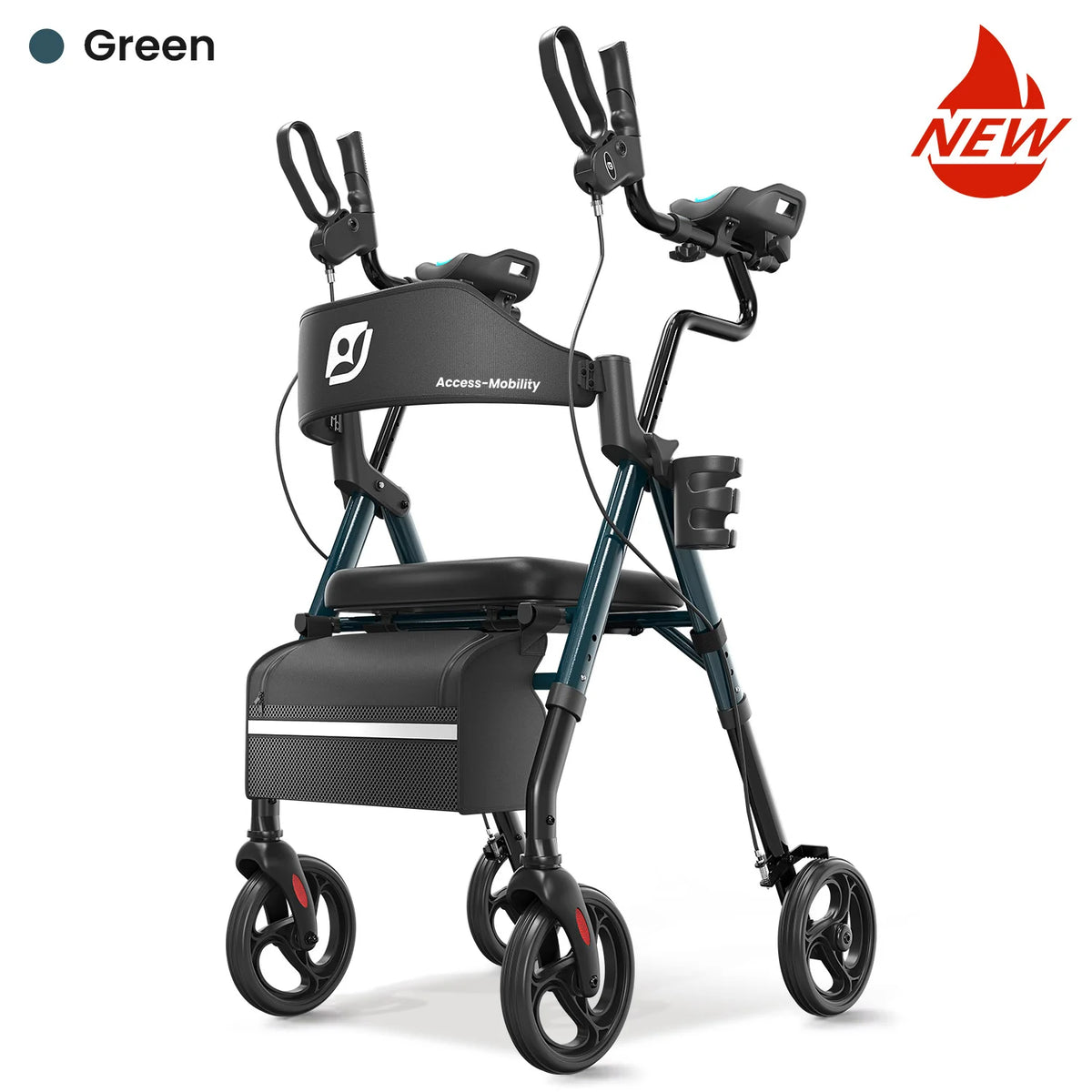 Maidesite Upright Walker With Padded Seat And Backrest Seniors
